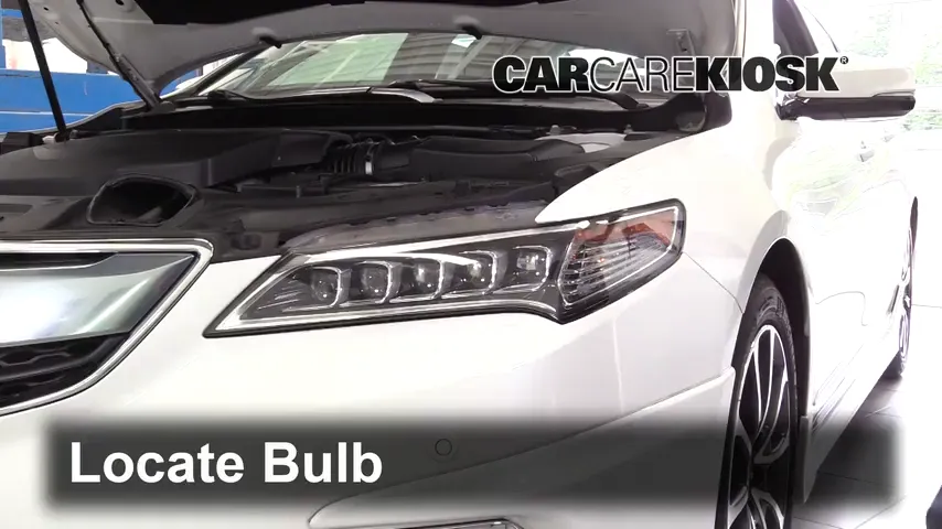 2016 Acura TLX SH-AWD 3.5L V6 Lights Highbeam (replace bulb)
